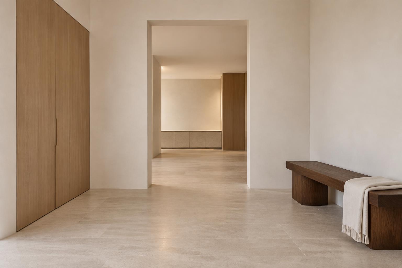 An imagined entrance hall exploring space and proportion — Conceptual Design Visualisation.