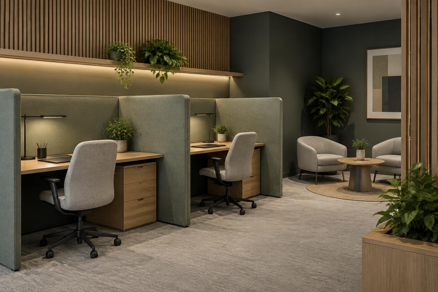 Focused work and informal collaboration areas — Conceptual Design Visualisation.